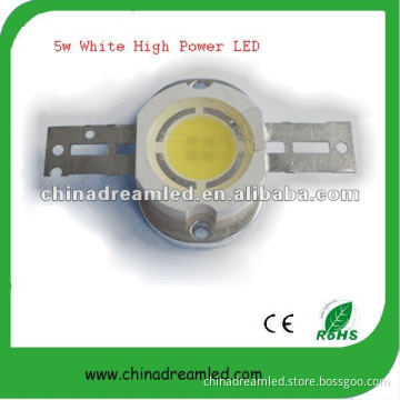 5W Cool white high power LED with Epistar 35mil chip